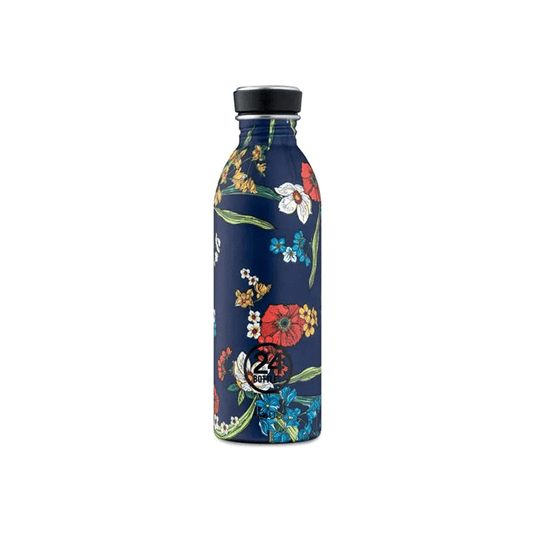 24 Bottles: Drinking bottle Urban "Denim Bouquet" 500ml