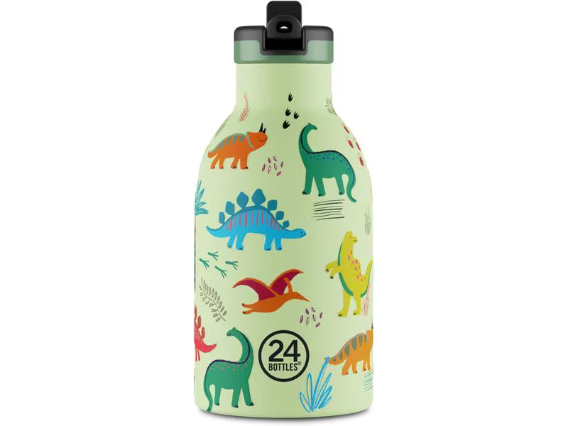 24 Bottles: Clima Thermos Bottle "Jurassic Friends" | 330 ml | green