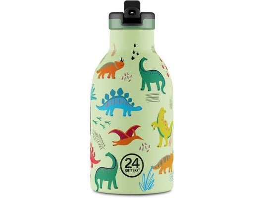 24 Bottles: Clima Thermos Bottle "Jurassic Friends" | 330 ml | green