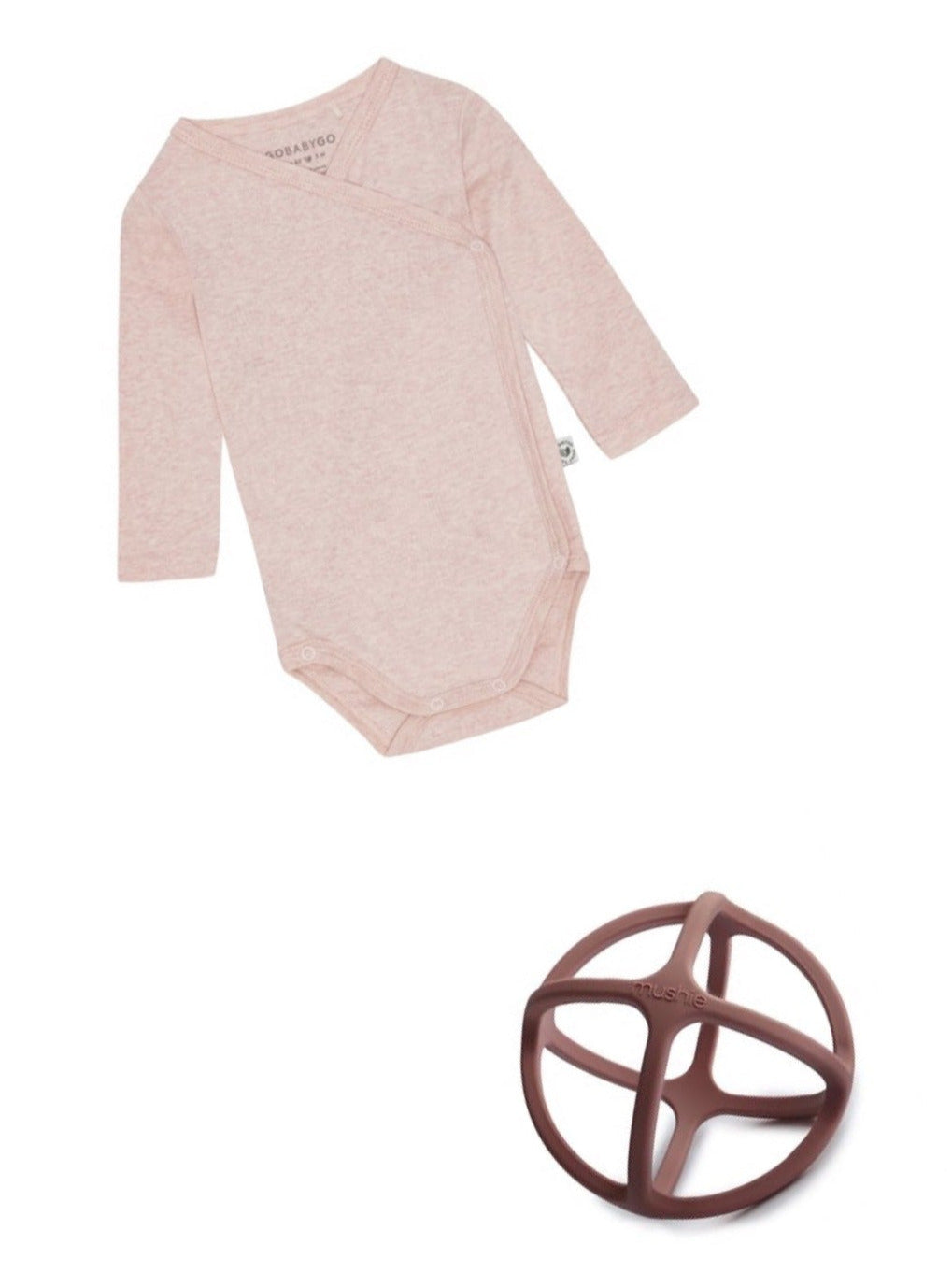 Coffret cadeau de naissance "Basique" Rose