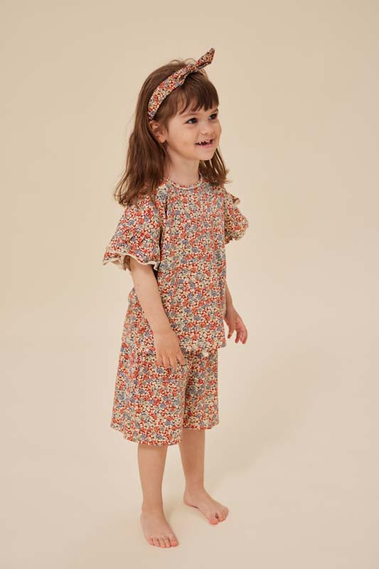 Konges Sløjd : T-shirt et short "Lin Frill" | Ensemble 2 pièces