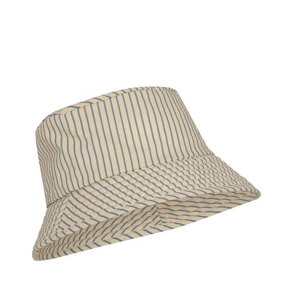 Konges Sløjd : Chapeau de soleil anti-UV "Stripe Blue" | Ligne Asnou