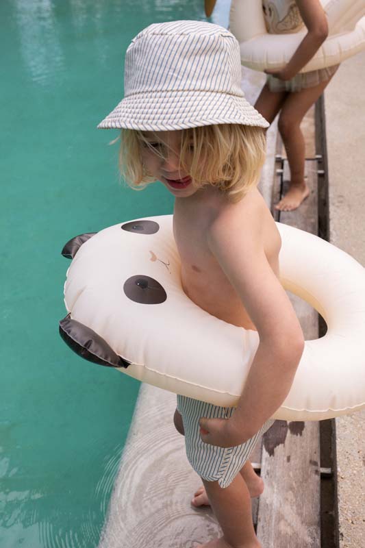 Konges Sløjd : Chapeau de soleil anti-UV "Stripe Blue" | Ligne Asnou