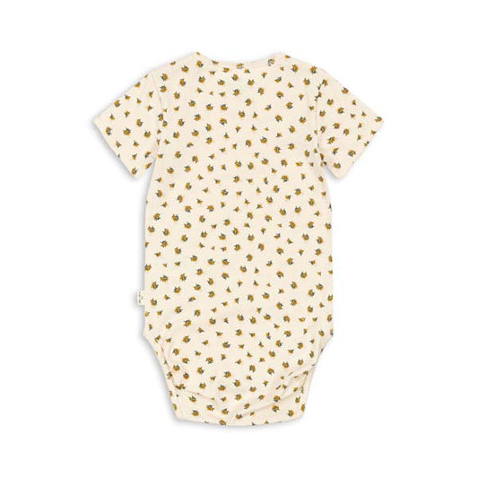 Konges Sløjd: Short-sleeved body "Peonia Limone"