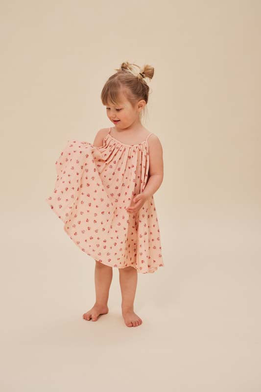 Konges Sløjd : Robe d'été "COCO STRAP DRESS" | Pivoine