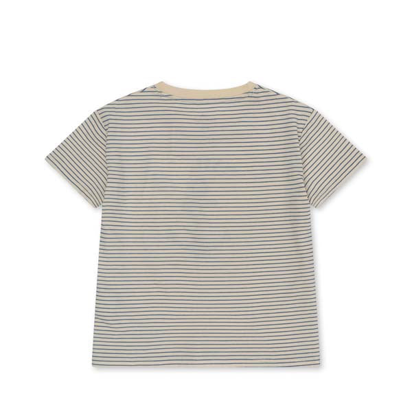 Konges Sløjd : T-shirt "Stripe Blue" | Famo Tee Gots