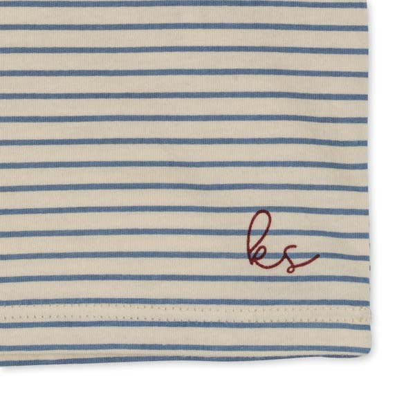 Konges Sløjd : T-shirt "Stripe Blue" | Famo Tee Gots