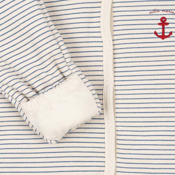 Konges Sløjd : Combinaison "ITTY ONESIE" | Rayures bleues