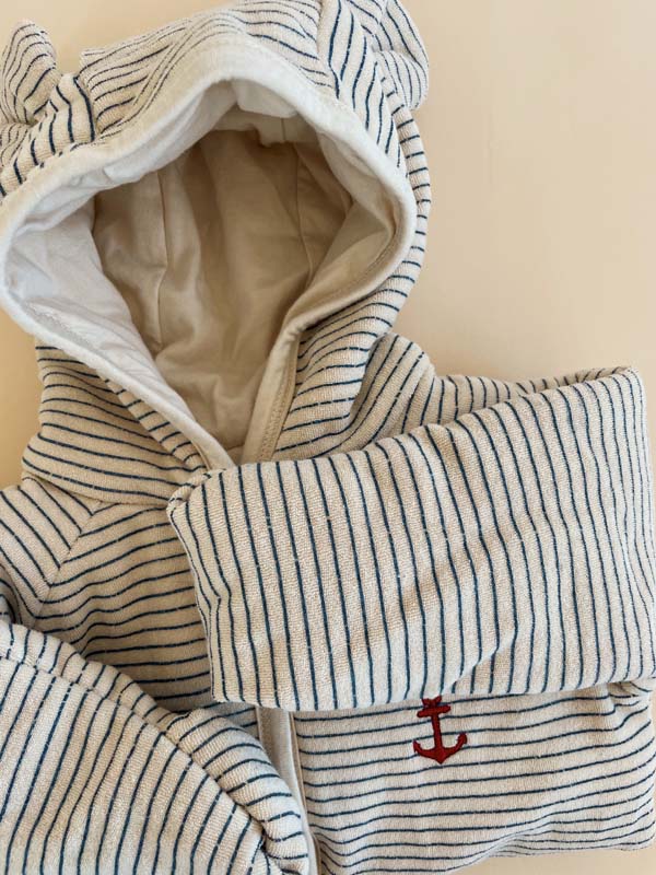 Konges Sløjd : Combinaison "ITTY ONESIE" | Rayures bleues