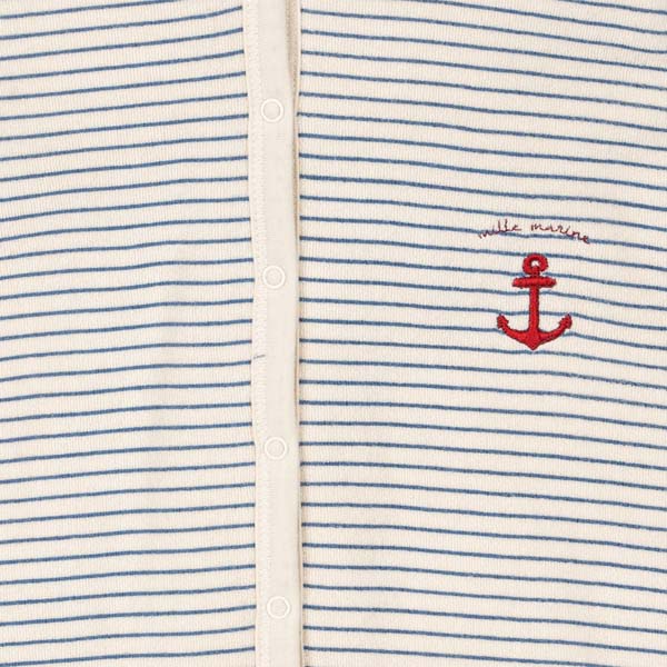 Konges Sløjd : Combinaison "ITTY ONESIE" | Rayures bleues