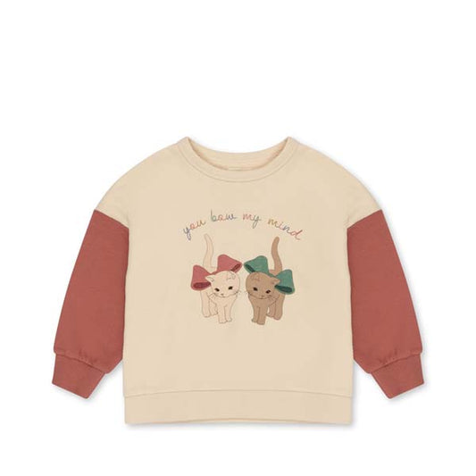 Konges Sløjd: Sweatshirt "Loupy Lou" Brazilian Sand/Canyon Rose