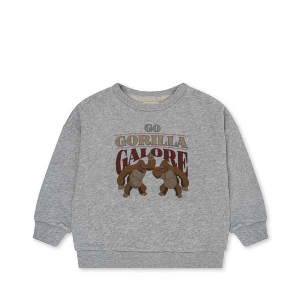 Konges Sløjd : Sweat-shirt "Loupy Lou" Gris chiné