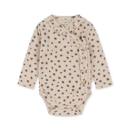 Konges Sløjd: Newborn bodysuit with long sleeves | "Frill"