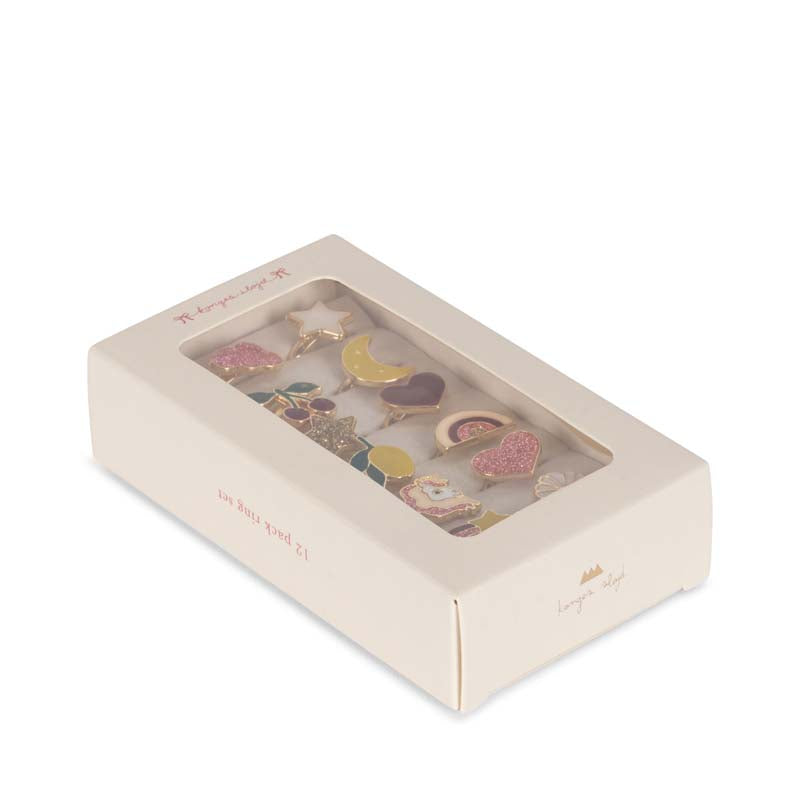Konges Sløjd : Anneaux "Multicolor" - lot de 12