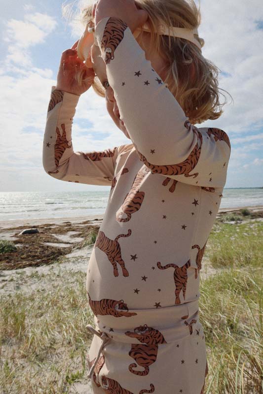 Konges Sløjd : T-shirt anti-UV "Aster" Tigre