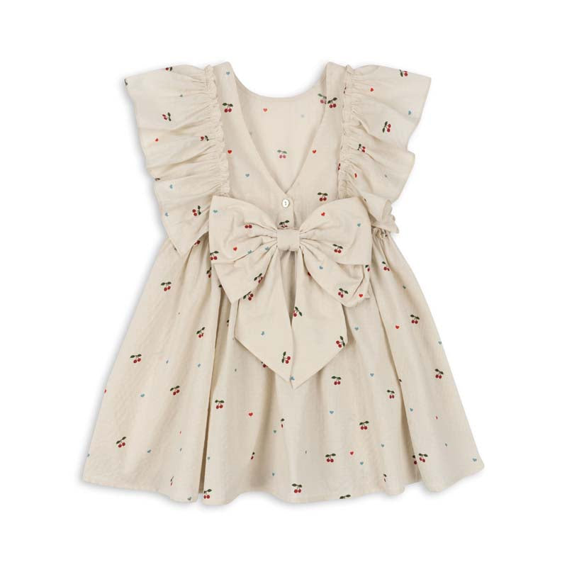 Konges Sløjd : Robe Evia Bow "Cherry Coeur"