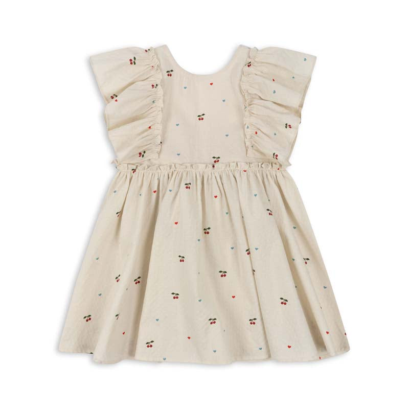 Konges Sløjd : Robe Evia Bow "Cherry Coeur"
