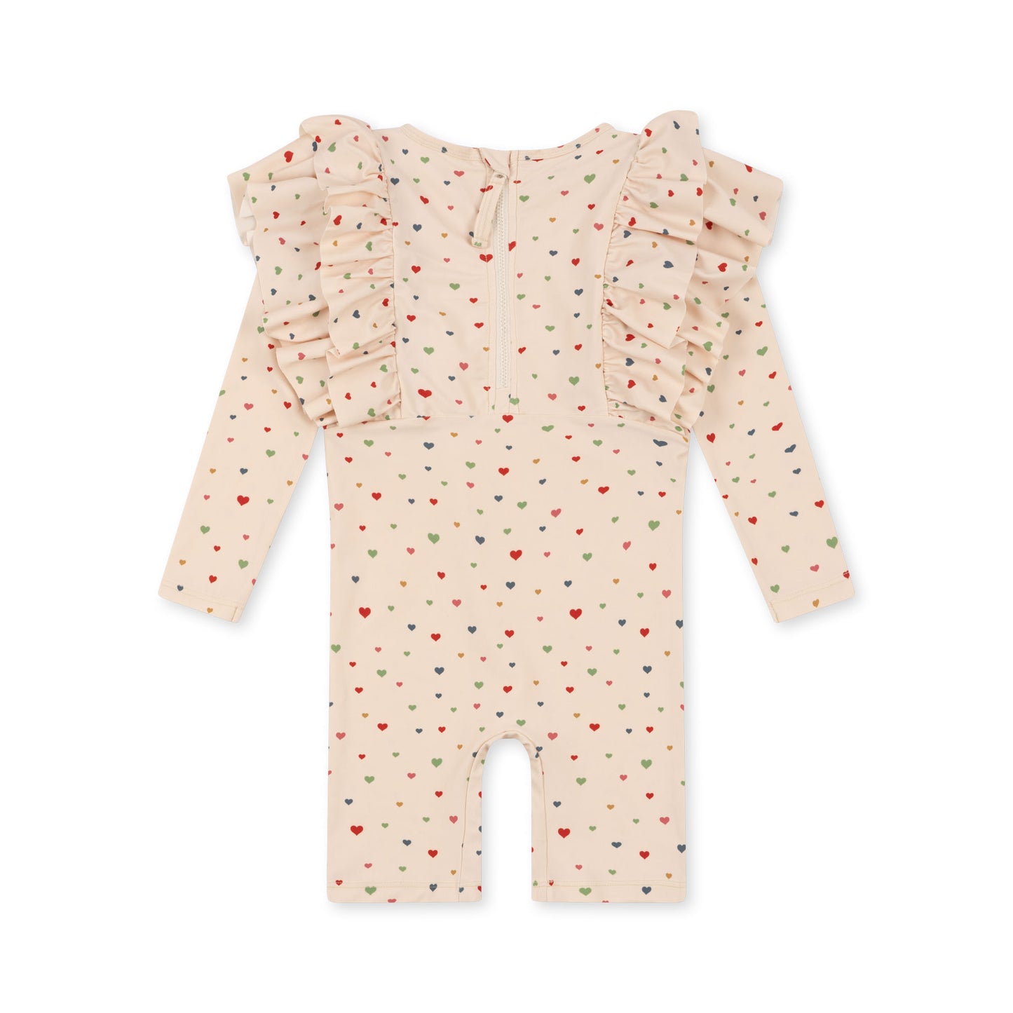 Konges Sløjd : Maillot de bain une pièce Manuca Frill Onesie "Multi hearts"