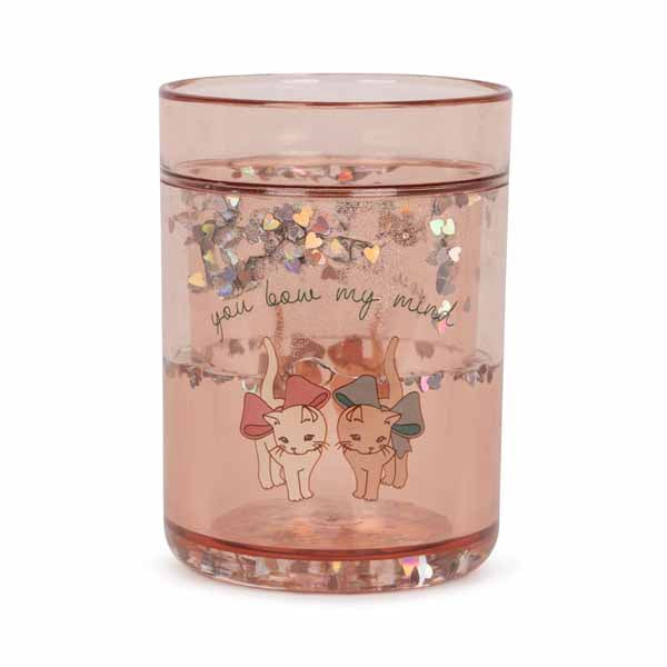 Konges Sløjd: Glitzer Becher "Bow Kitty" 2er Pack