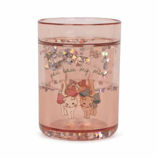 Konges Sløjd: Glitter cups "Bow Kitty" pack of 2
