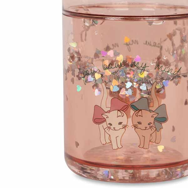 Konges Sløjd: Glitzer Becher "Bow Kitty" 2er Pack
