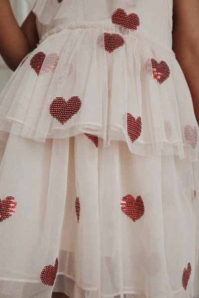 Konges Sløjd : Robe de fée "Yvonne" Coeur Sequins