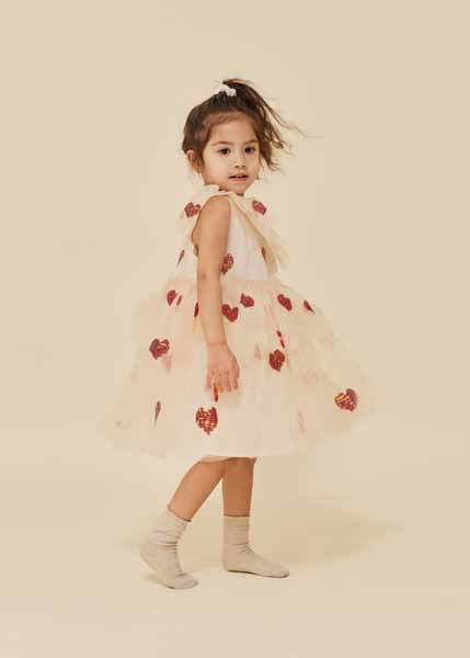 Konges Sløjd : Robe de fée "Yvonne" Coeur Sequins