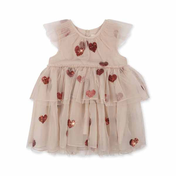 Konges Sløjd : Robe de fée "Yvonne" Coeur Sequins
