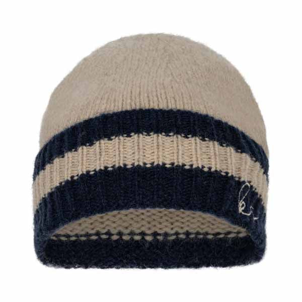 Konges Sløjd : Bonnet en laine mérinos "Hardy" Beige chiné