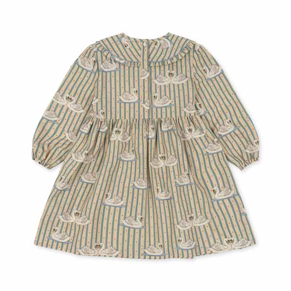 Konges Sløjd : Robe "Tuti" rayée cygne