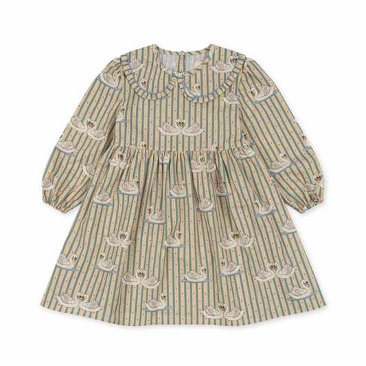 Konges Sløjd: Dress “Tuti” Swan Stripe