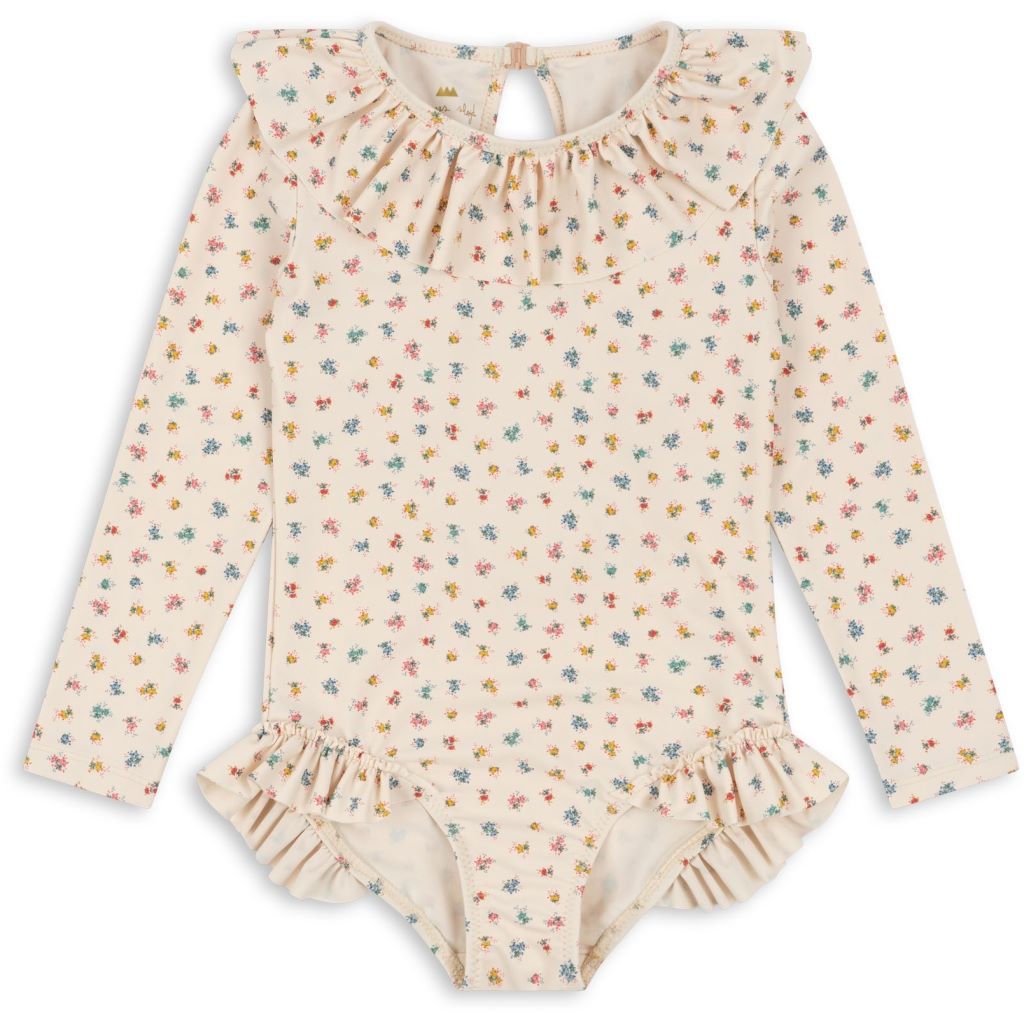 Konges Sløjd : Maillot de bain Manuca LS Frill "Bloomie Sprinkle"