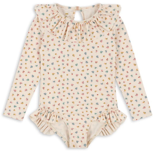 Konges Sløjd: Swimsuit Manuca LS Frill "Bloomie Sprinkle"