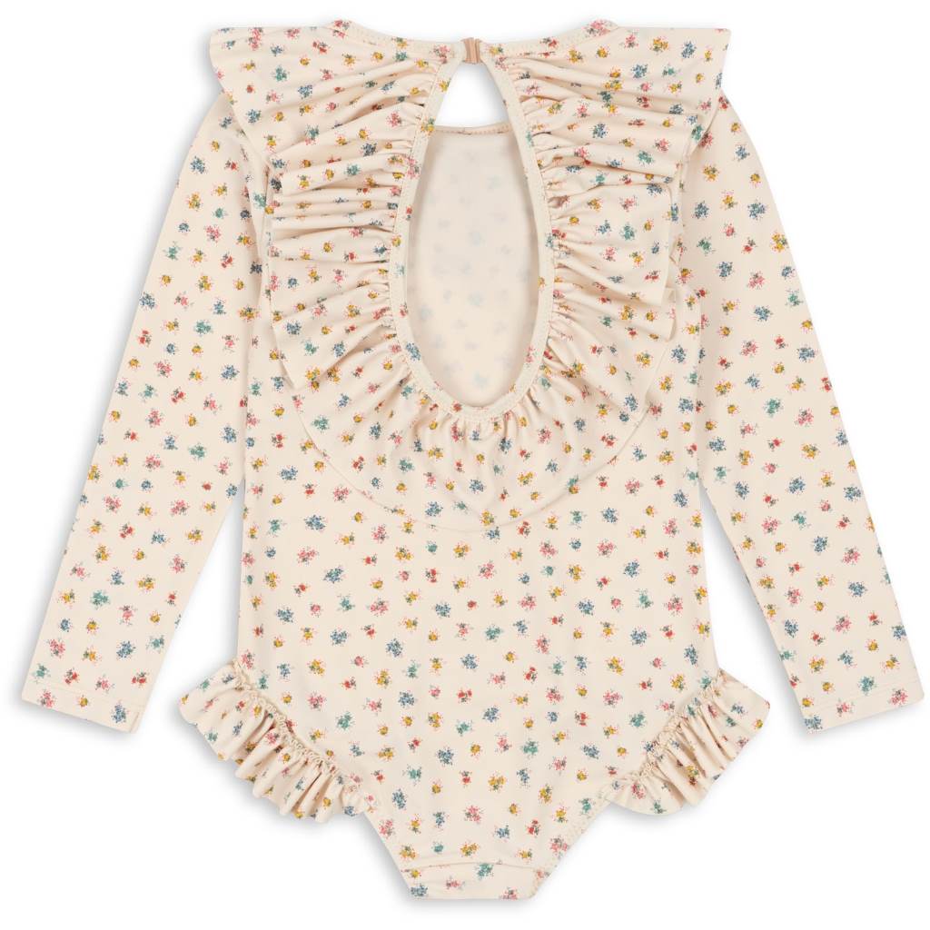 Konges Sløjd : Maillot de bain Manuca LS Frill "Bloomie Sprinkle"