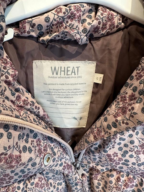WHEAT : Veste d'hiver "Karla" Lilas pâle/Baies | Taille 104