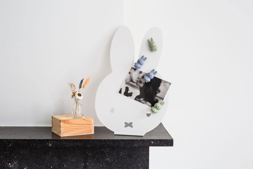 Atelier Pierre Junior: Miffy Magnete | Silver Blue & Eucalyptus