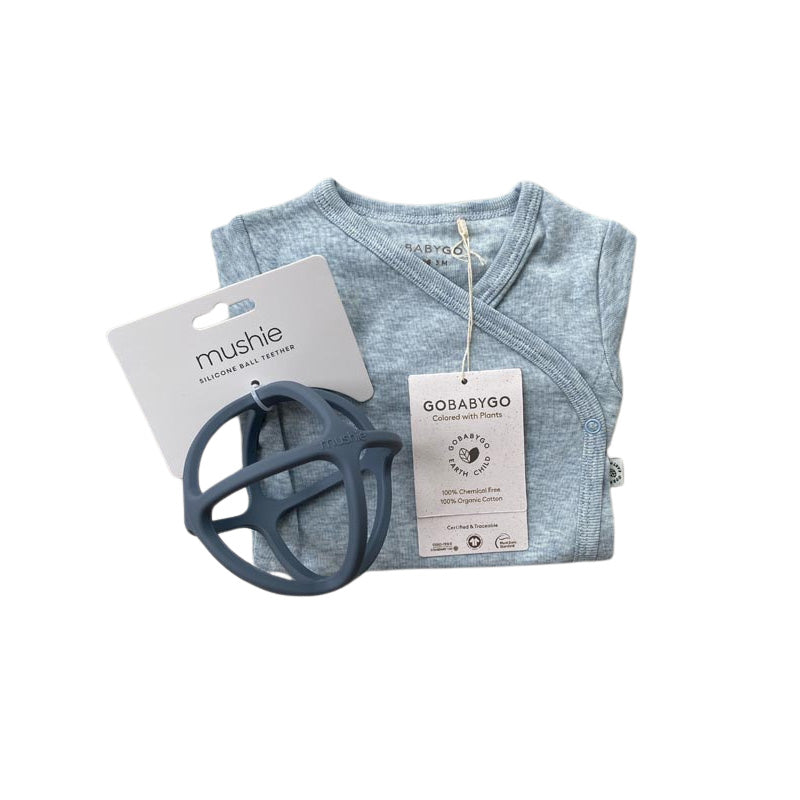 Coffret cadeau de naissance "Basique" Bleu