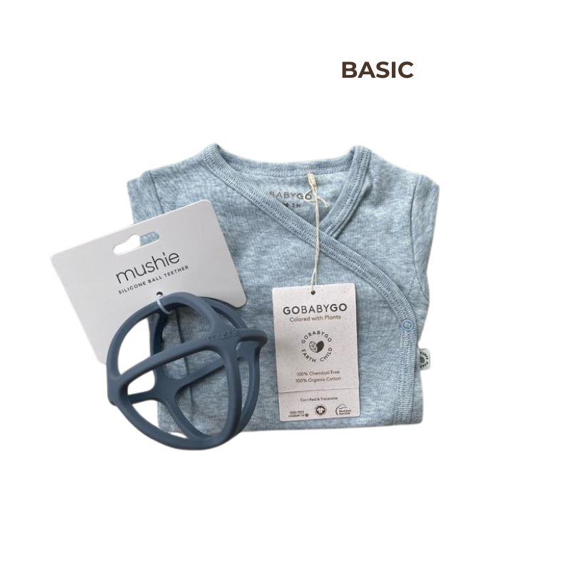 Coffret cadeau de naissance "Basique" Bleu