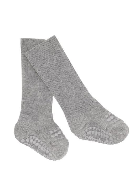 GoBabyGo: Non-Slip Socks Bamboo "Grey Melange"