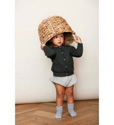 GoBabyGo : Chaussettes antidérapantes en bambou "Gris chiné"