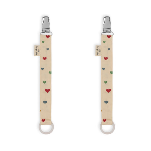 Konges Sløjd: Nuggibändeli "Multi Hearts" 2er-Pack