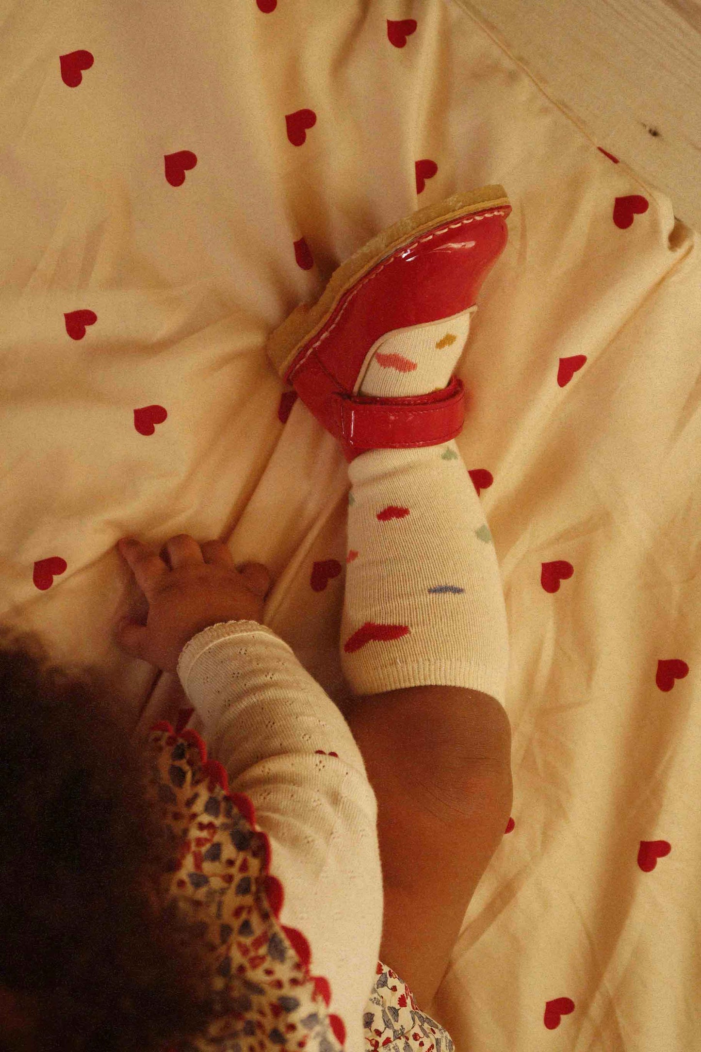 Konges Sløjd : Chaussettes hautes "Hearts" - lot de 2