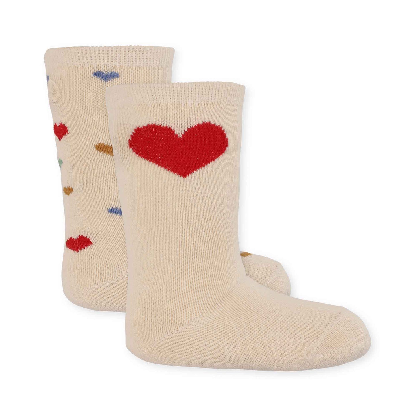 Konges Sløjd : Chaussettes hautes "Hearts" - lot de 2