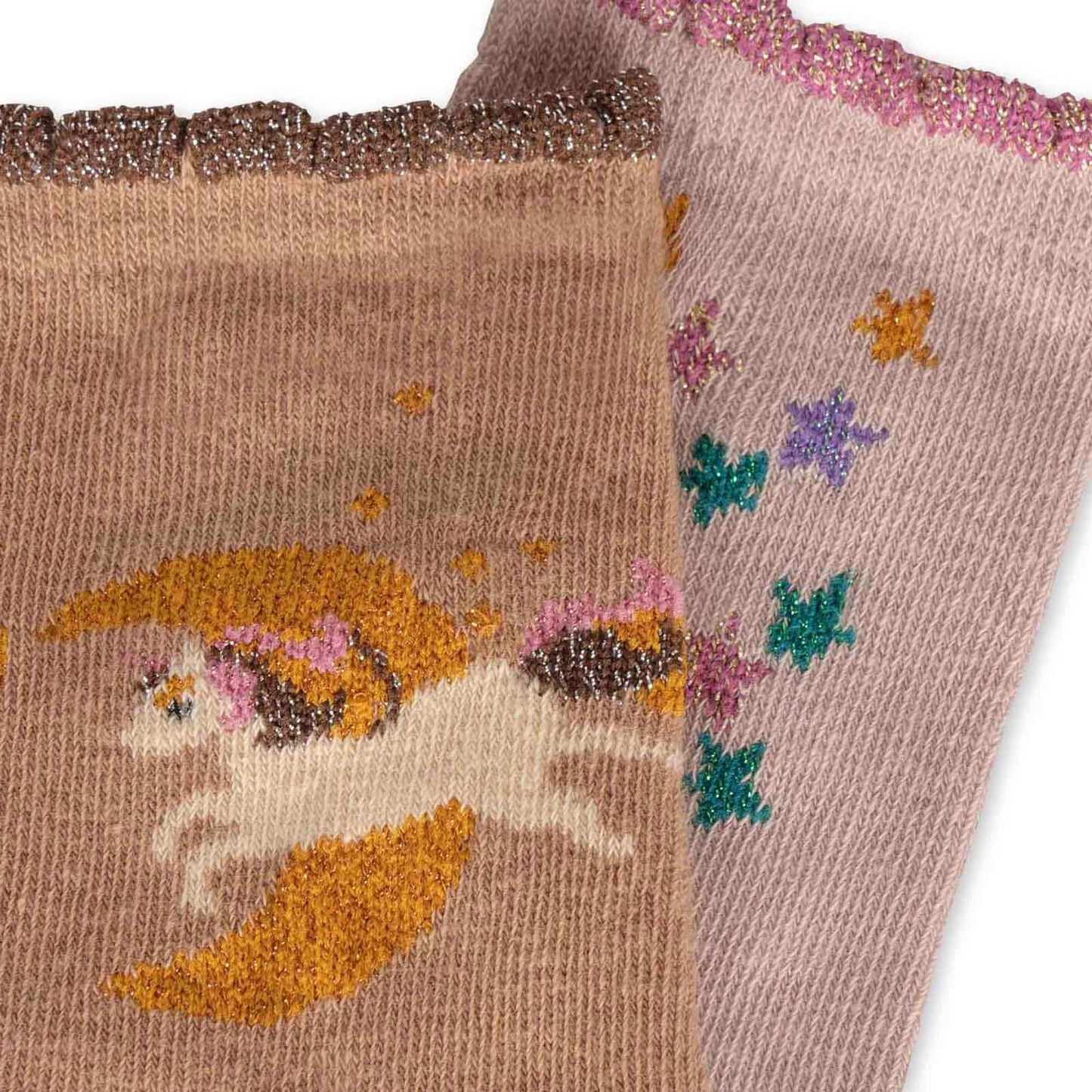 Konges Sløjd : Chaussettes "Licorne" - Lot de 2