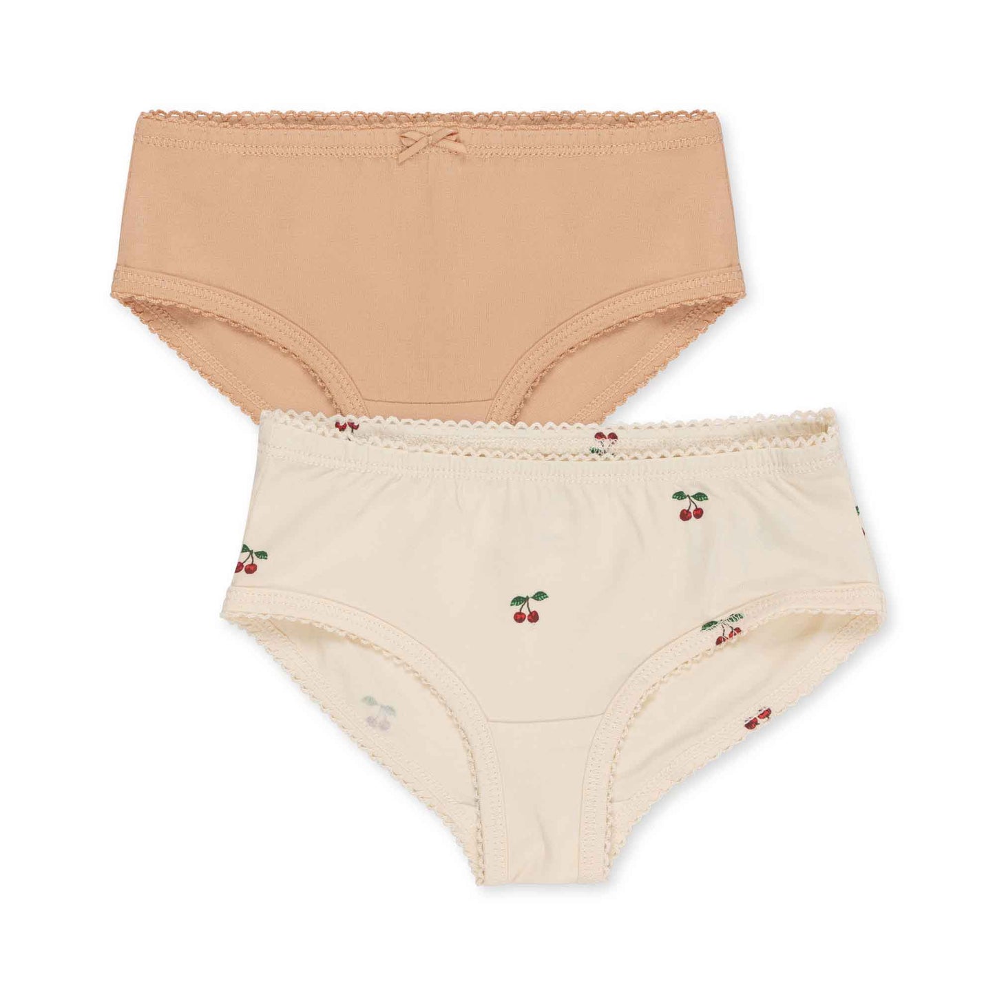 Konges Sløjd: Basic Unterhose 2er-Pack "Cherry/Toasted Almond"