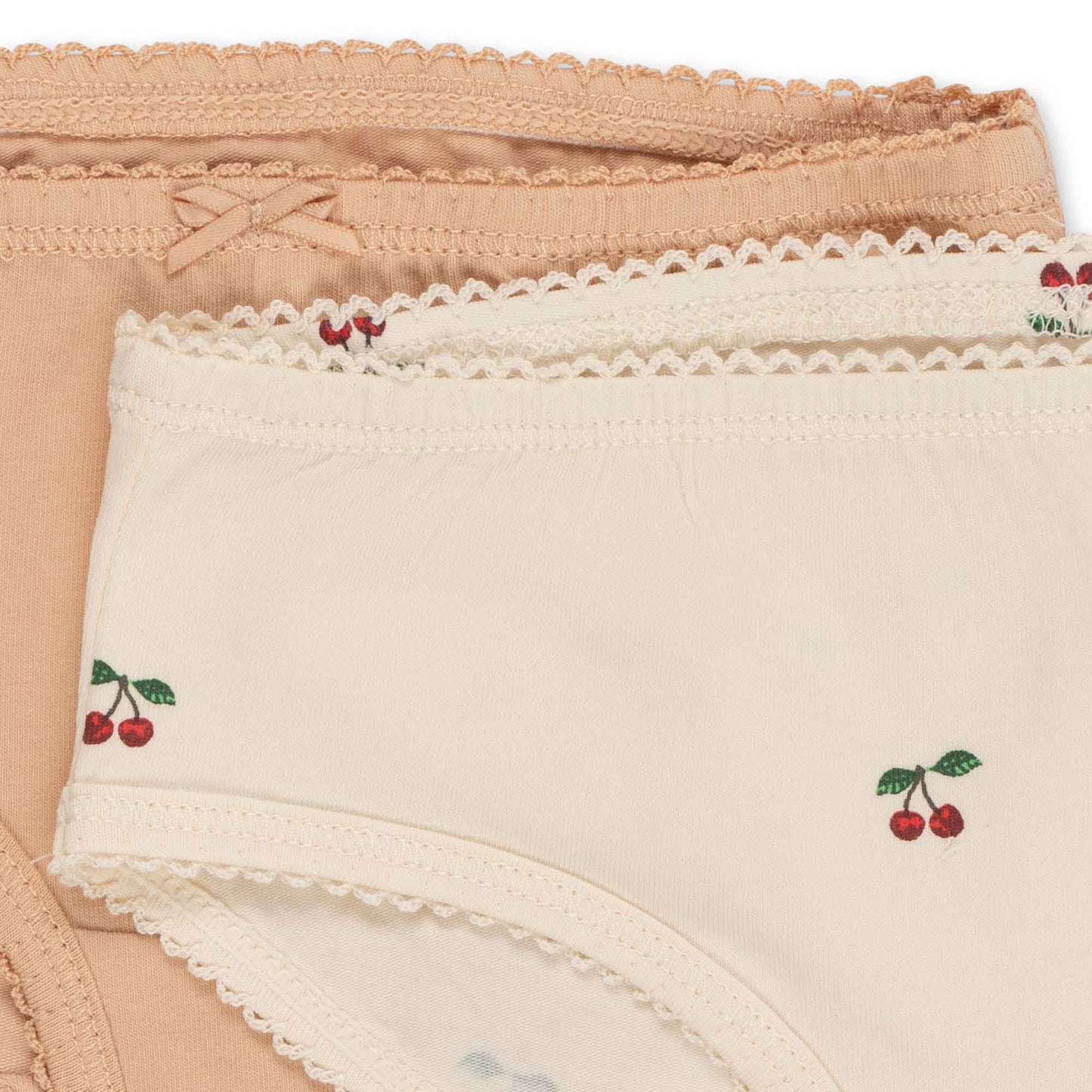 Konges Sløjd: Basic Unterhose 2er-Pack "Cherry/Toasted Almond"