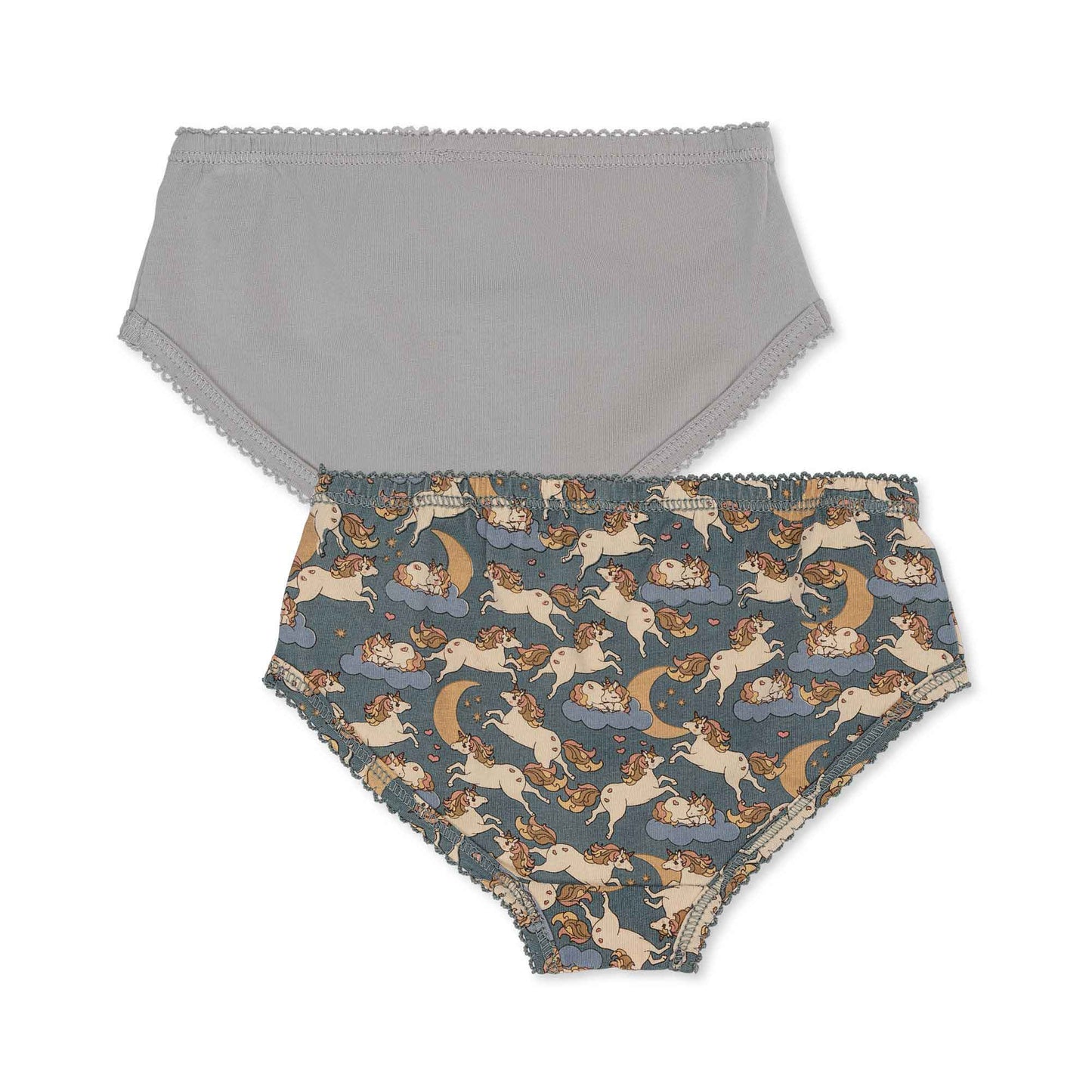 Konges Sløjd: Basic Unterhose 2er-Pack "Unicorn Bleu/Harbor Mist"