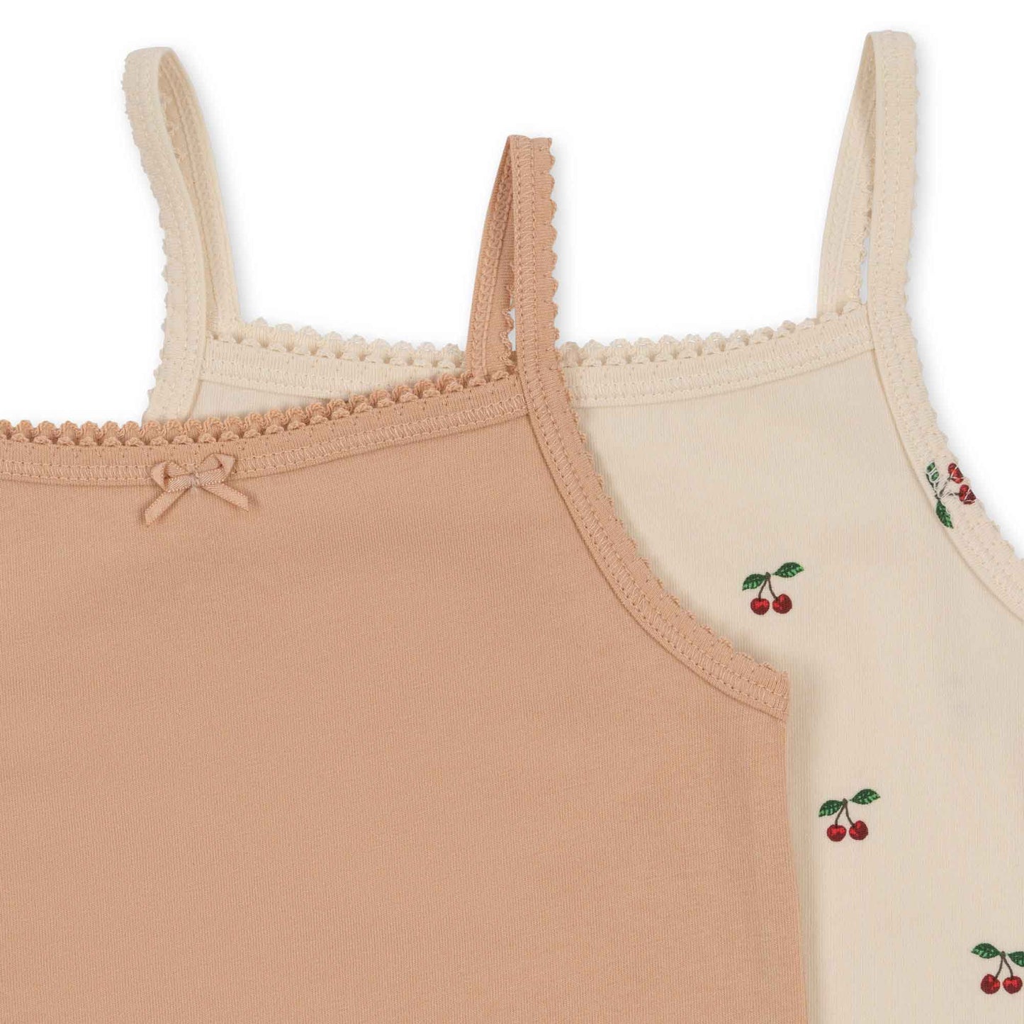 Konges Sløjd: Basic Unterhemd 2er-Pack "Cherry/Toasted Almond"