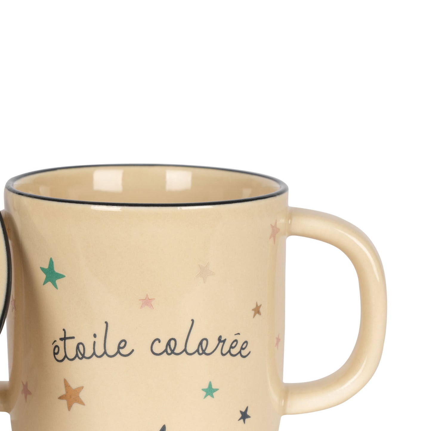 Konges Sløjd : Bol et tasse en céramique "Etoile Colorée"