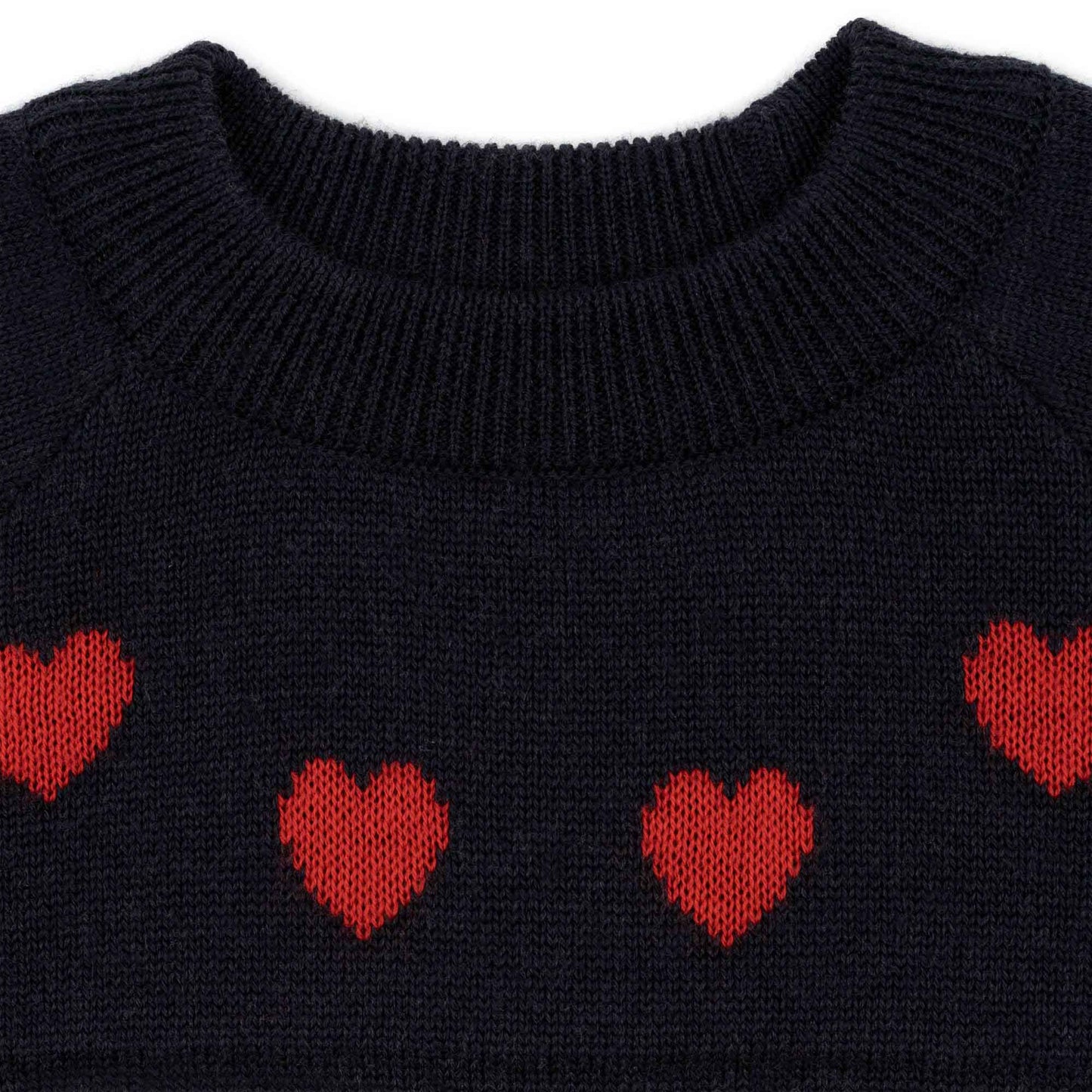 Konges Sløjd : Pull en mérinos "Heart Stripe"